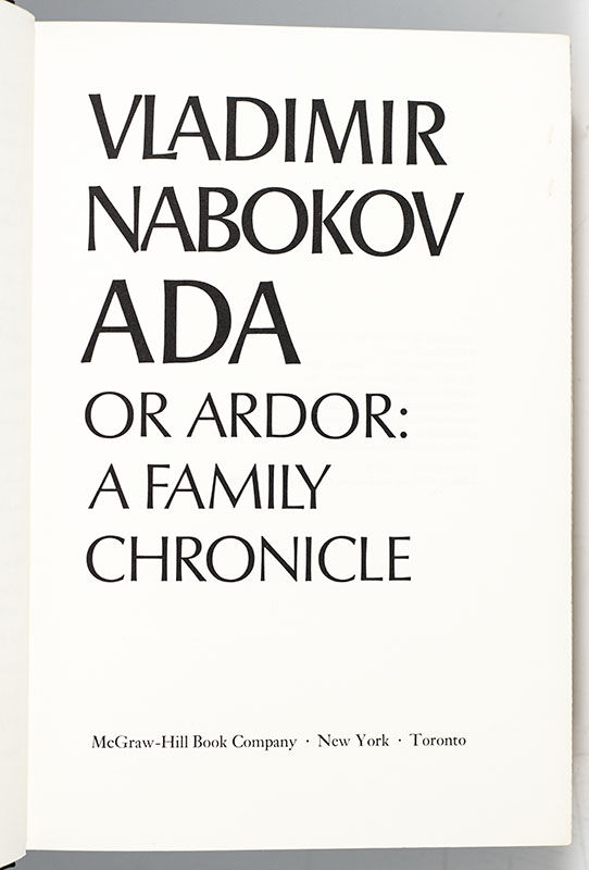 Ada, or Ardor: A Family Chronicle. - Image 2