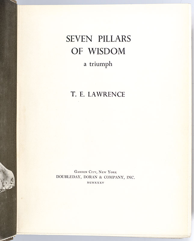 Seven Pillars of Wisdom. A Triumph