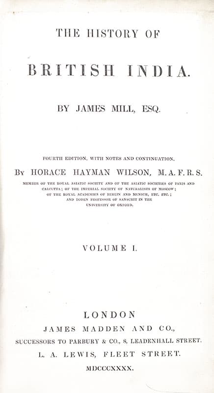 The History of British India
