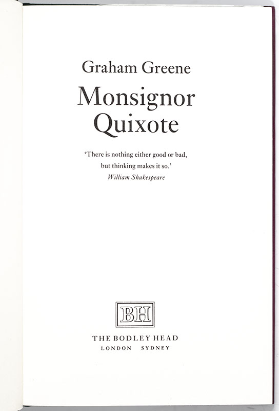 Monsignor Quixote