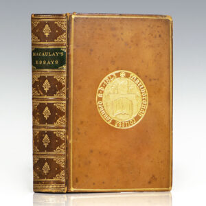 Critical and Historical Essays Contributed to the Edinburgh Review by Lord Macaulay.