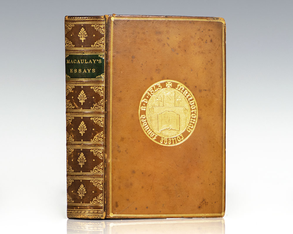 Critical and Historical Essays Contributed to the Edinburgh Review by Lord Macaulay.