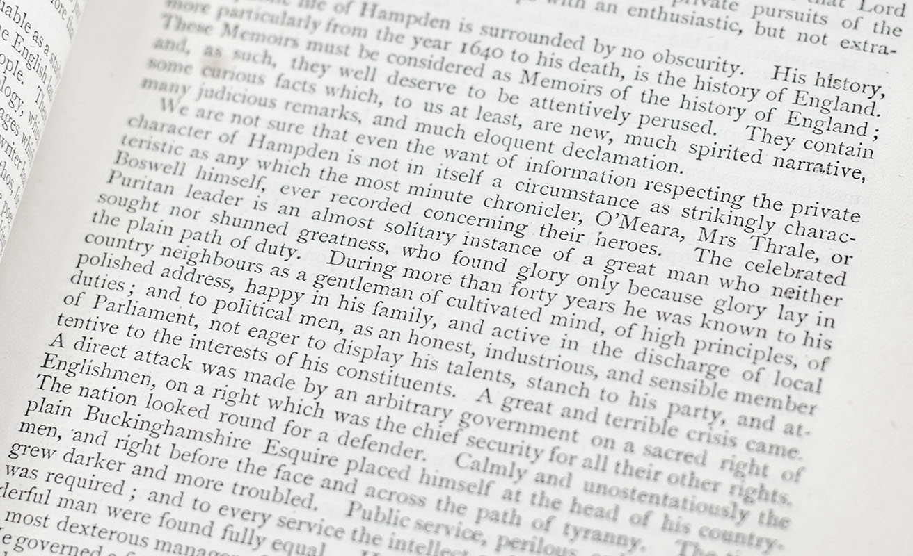 Critical and Historical Essays Contributed to the Edinburgh Review by Lord Macaulay.