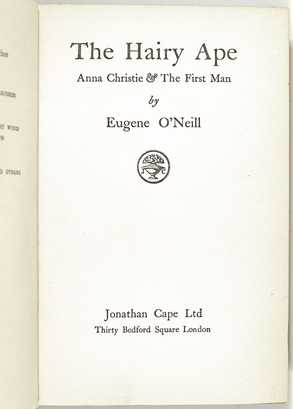 The Hairy Ape, Anna Christie & The First Man. - Image 6