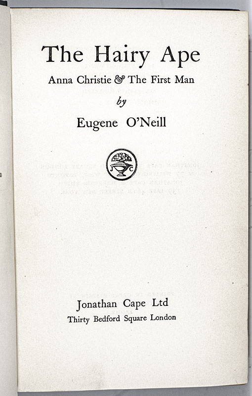 The Hairy Ape, Anna Christie & The First Man. - Image 3