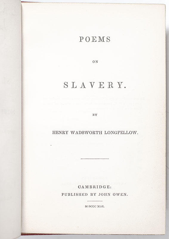 Poems on Slavery