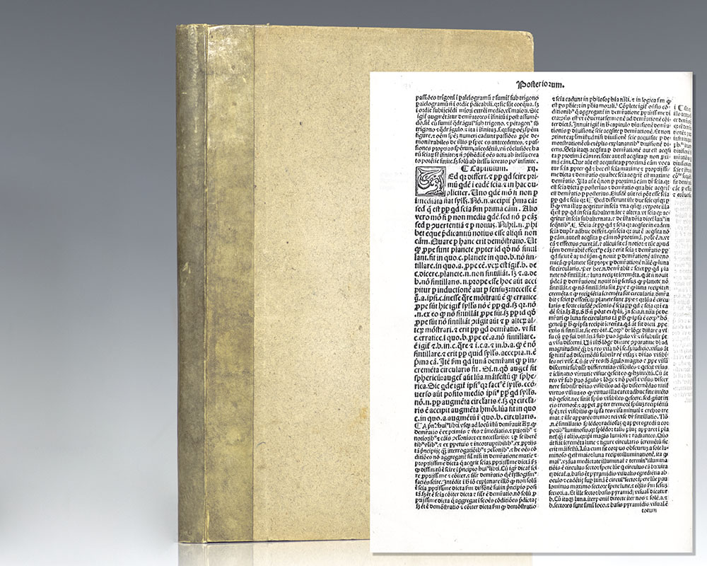 Analytica Posteriora [bound with] Quaestiones super XII libros Metaphysicae Aristotelis