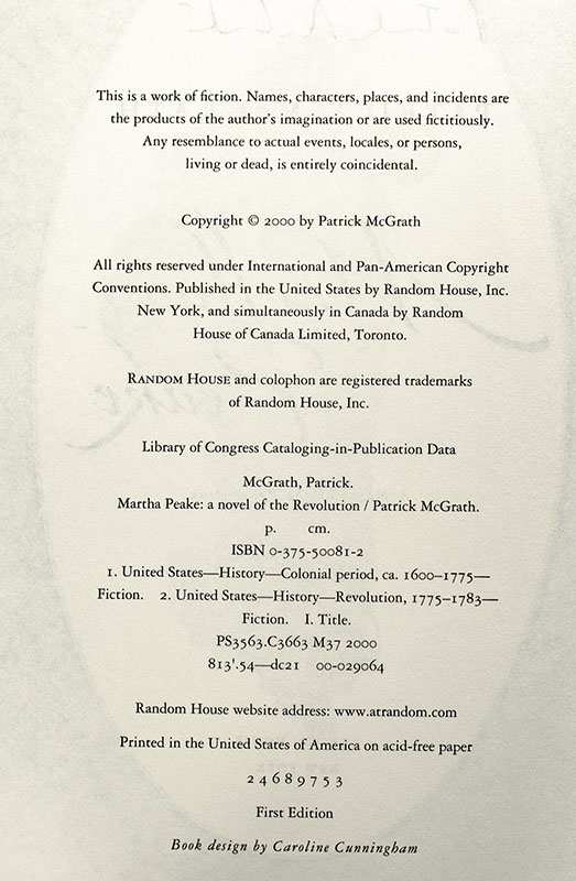 Martha Peake: A Novel of the Revolution. - Image 3