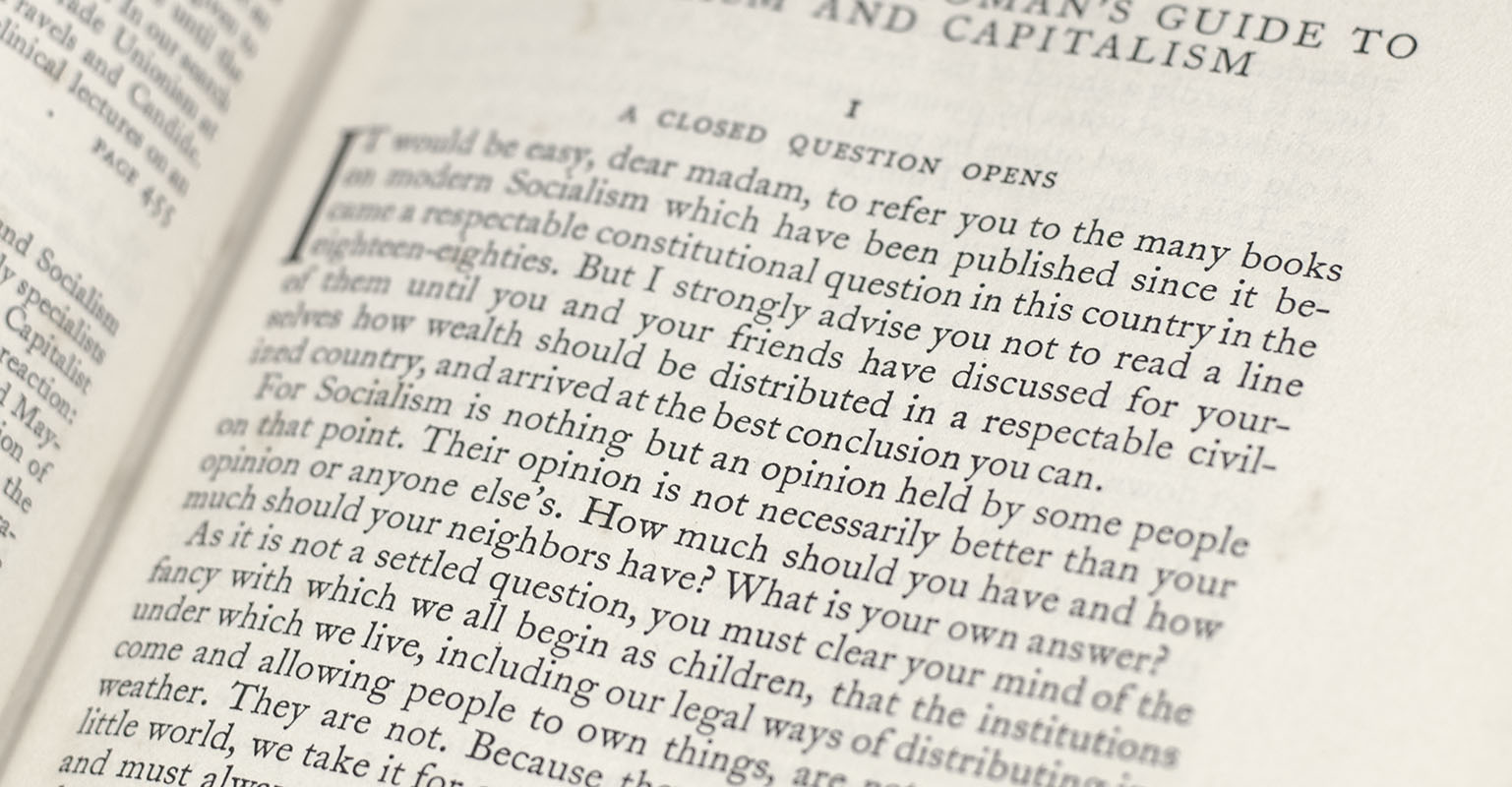 The Intelligent Woman's Guide to Socialism and Capitalism