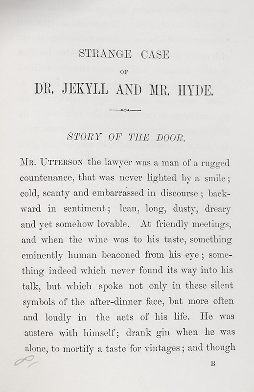 Strange Case of Dr. Jekyll and Mr. Hyde