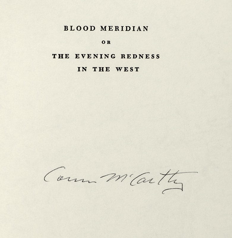 Blood Meridian, or The Evening Redness in the West