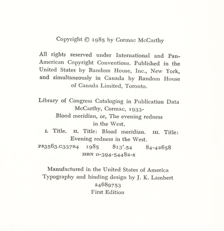 Blood Meridian, or The Evening Redness in the West. - Image 5