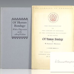Of Human Bondage With a Digression on the Art of Fiction: And Address by Somerset Maugham