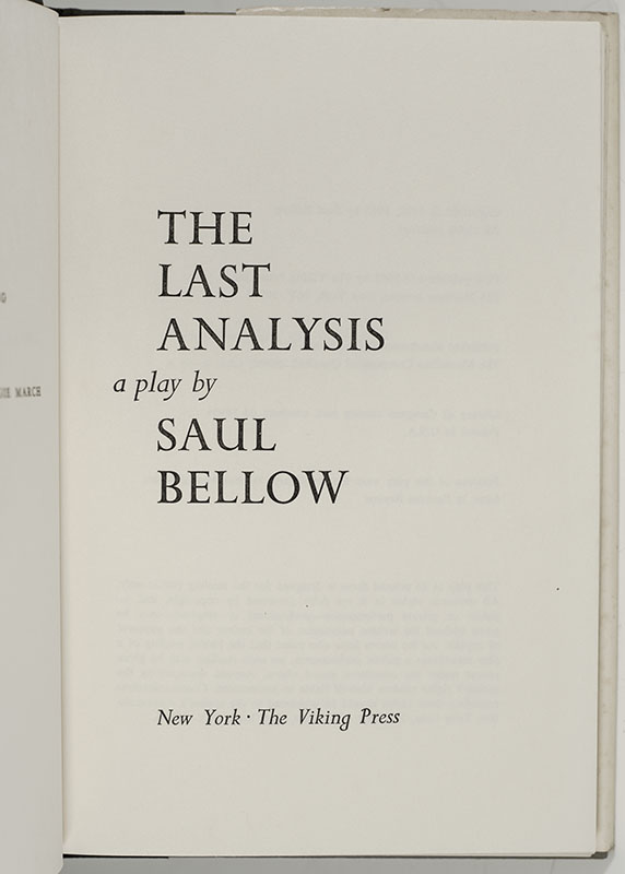 The Last Analysis: A Play. - Image 2