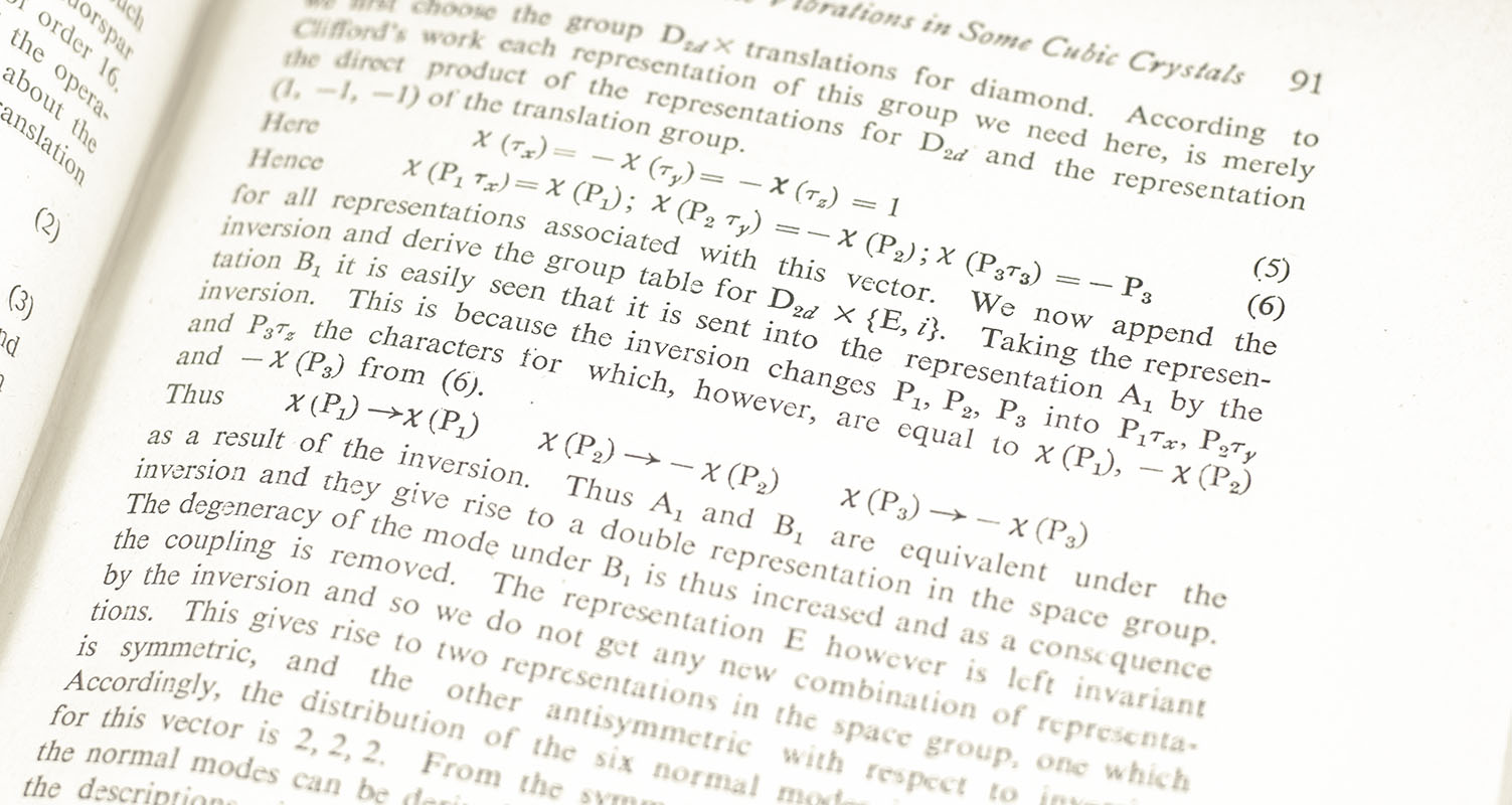 Symposium on The Dynamics of Crystal Lattices.