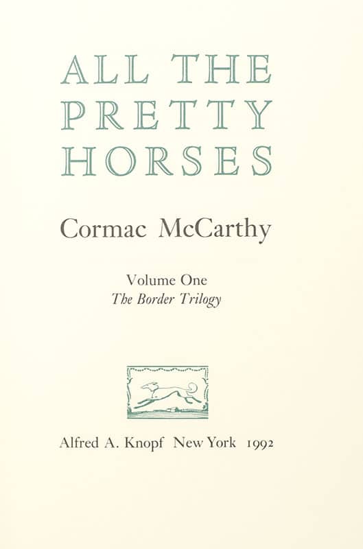 All the Pretty Horses; The Crossing; Cities of the Plain. - Image 2