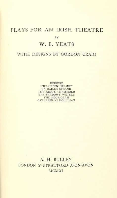 Plays For an Irish Theatre