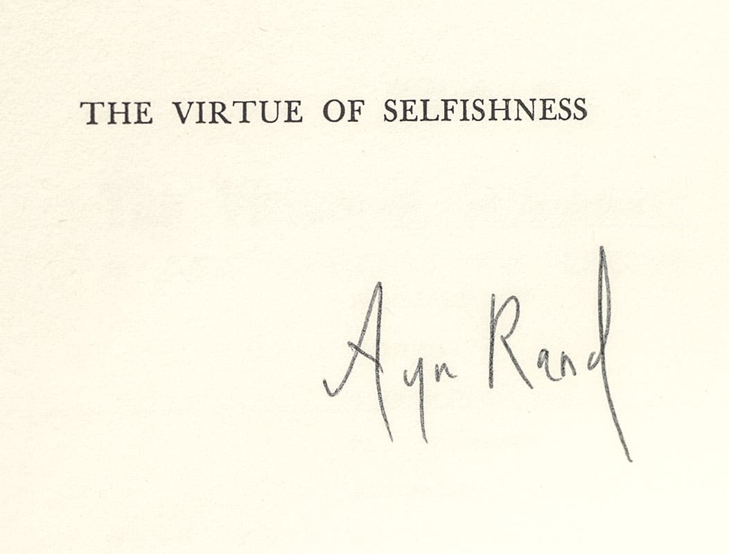 The Virtue of Selfishness: A New Concept of Egoism.