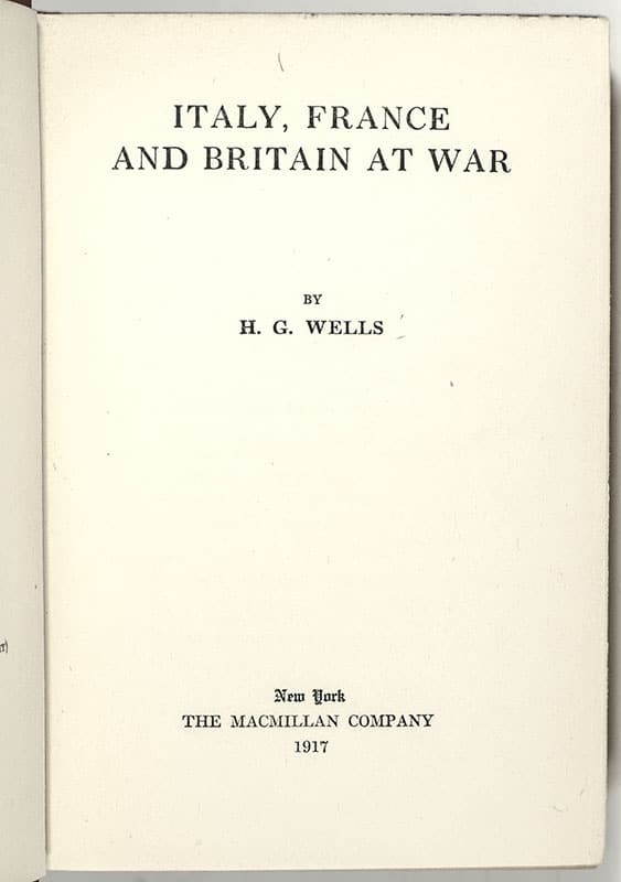 Italy, France and Britain at War