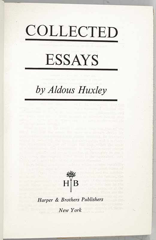 Collected Essays. - Image 3