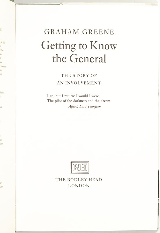 Getting To Know The General: The Story of Involvement.