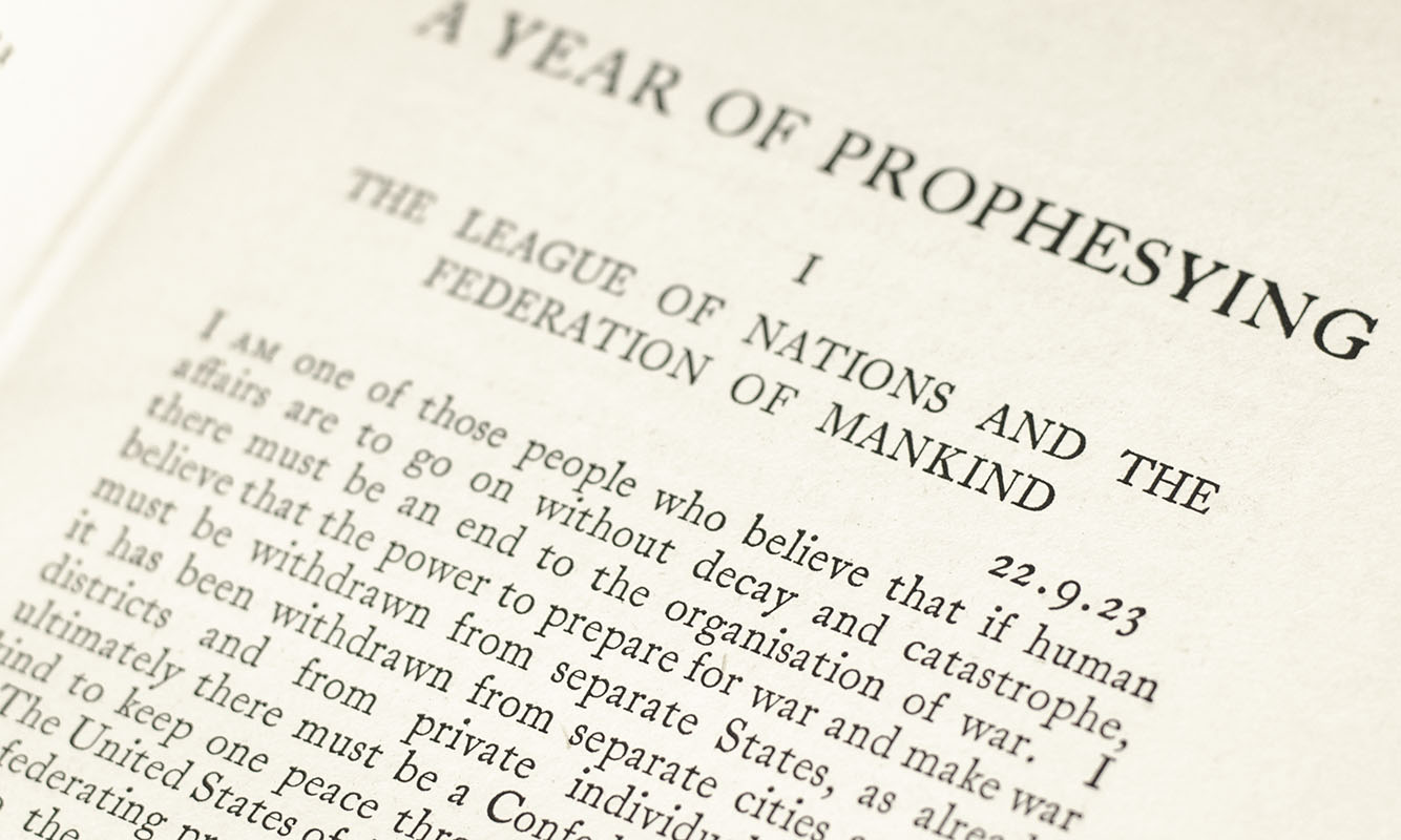 A Year of Prophesying.