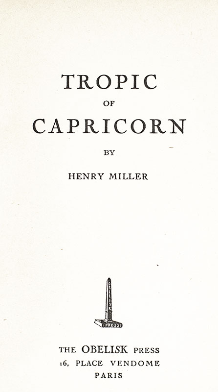 Tropic of Capricorn. - Image 3