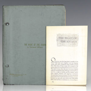 The Night of the Iguana Original Shooting Script.