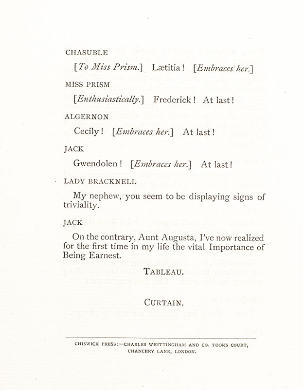 The Importance of Being Earnest: A Trivial Comedy for Serious People. - Image 7