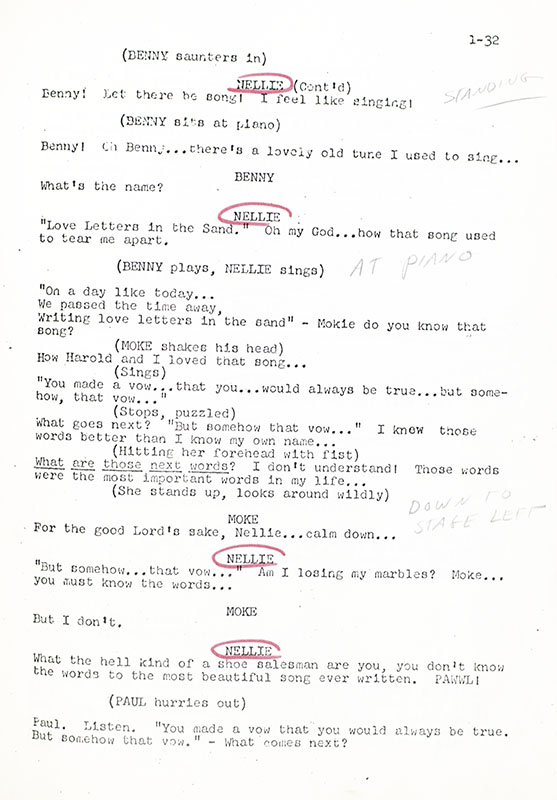 Sylvia Miles Original Working Script Collection.