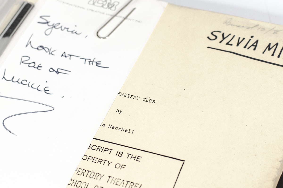 Sylvia Miles Original Working Script Collection.