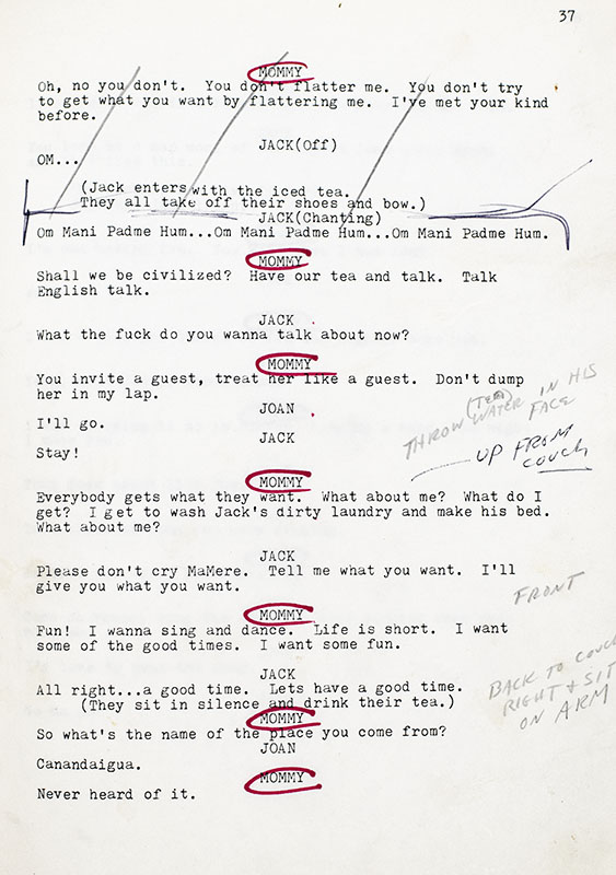 Sylvia Miles Original Working Script Collection.