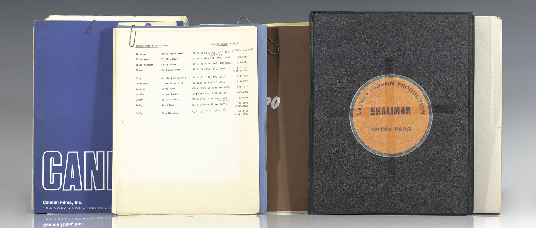 Sylvia Miles Original Working Script Collection.