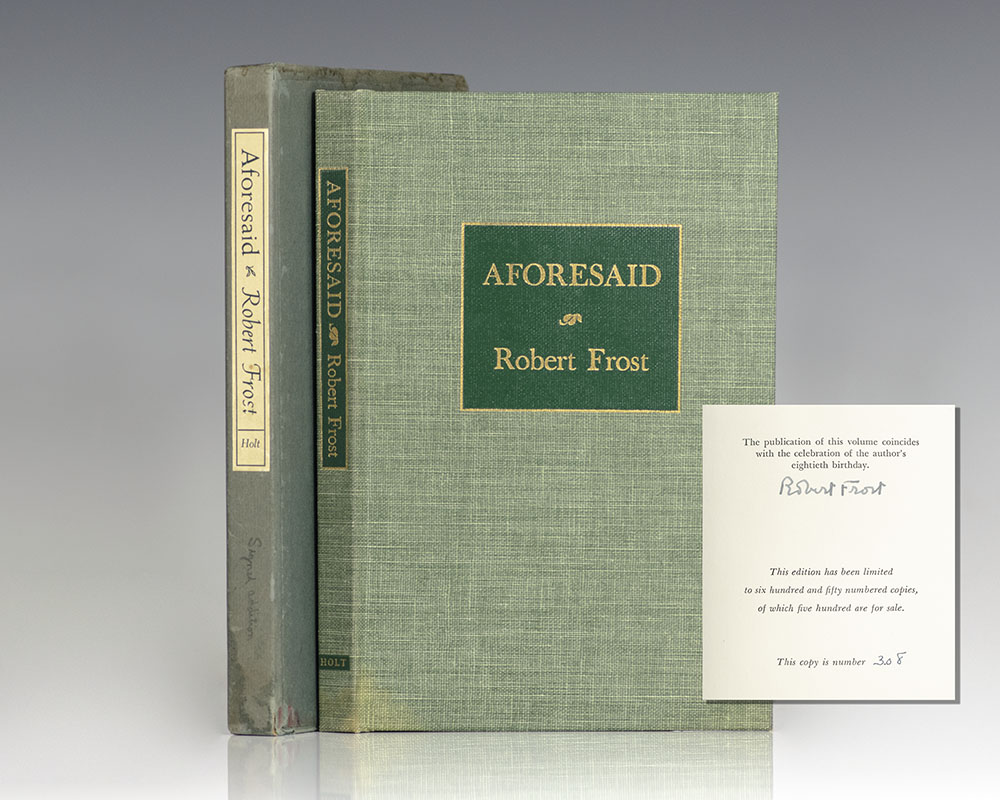 Aforesaid.
