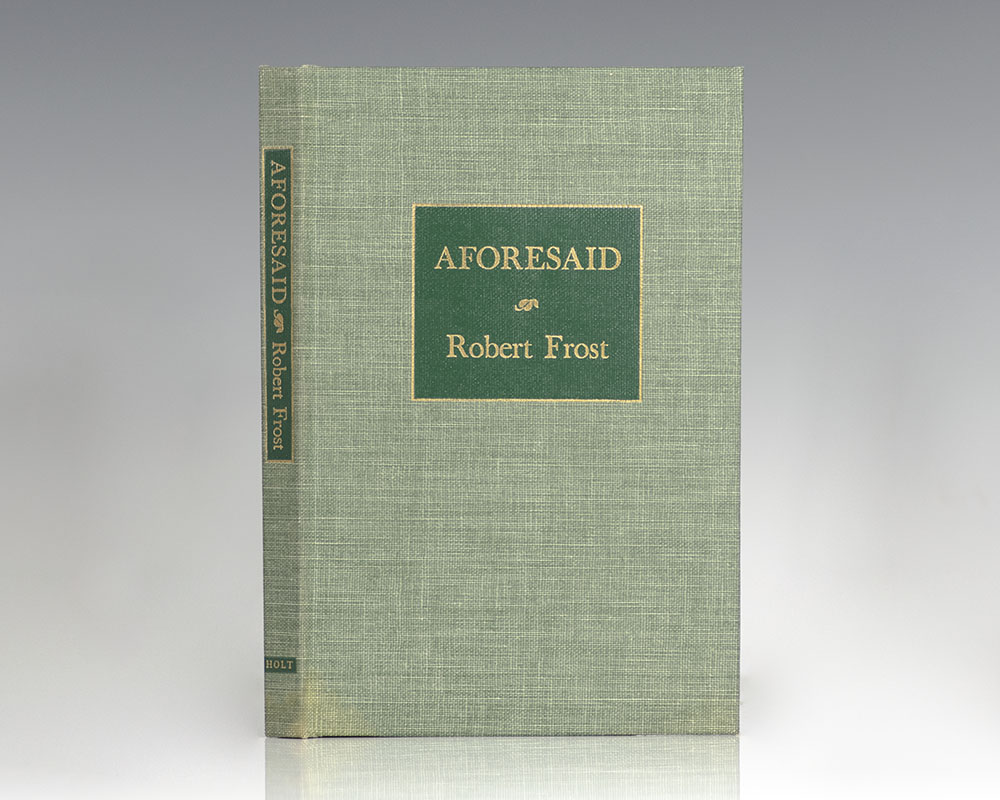 Aforesaid.