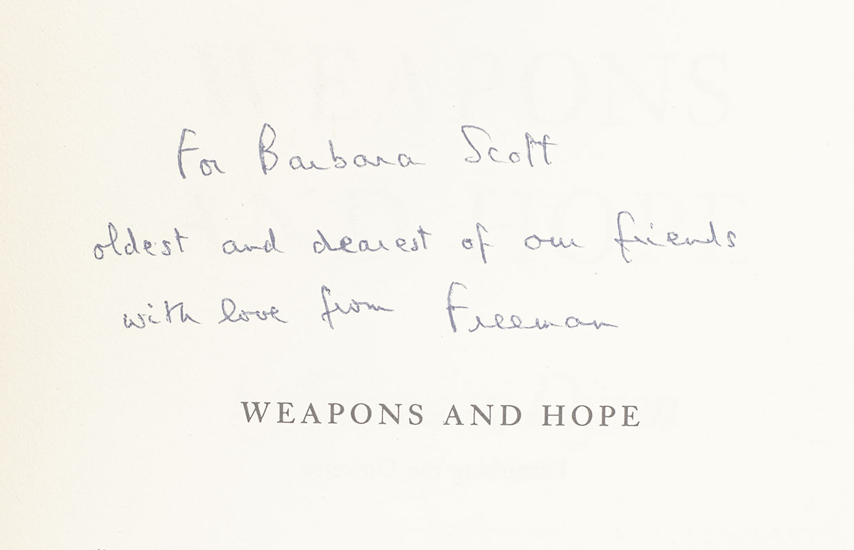 Weapons and Hope.
