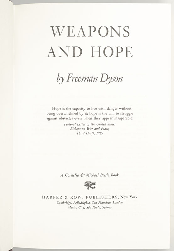 Weapons and Hope.