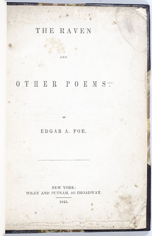 The Raven. And Other Poems.