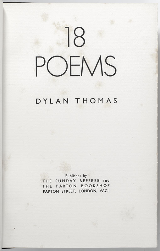 Thirteen Poems.
