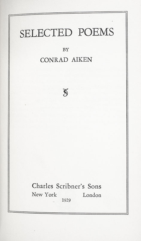 Selected Poems.