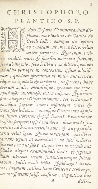 C. IVLII Caesaris Quae Extant: Ex emendatione Jos. Scaligeri.