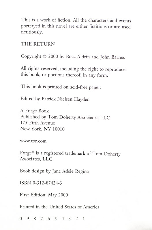 The Return: A Novel of Human Adventure.