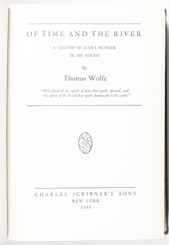 Of Time and the River: A Legend of Mans Hunger in His Youth. - Image 3