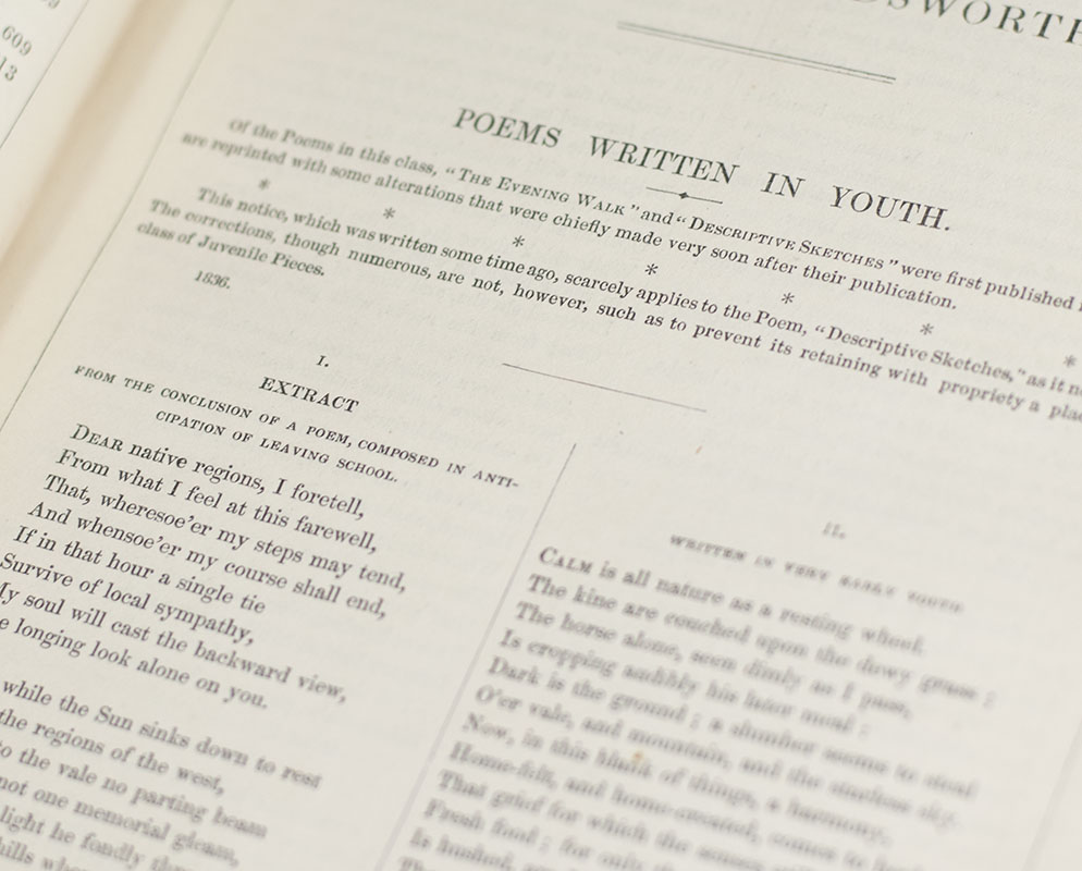 The Poetical Works of William Wordsworth.