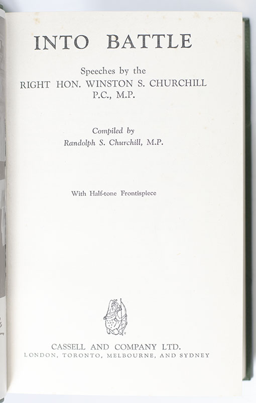 Winston Churchill's War Speeches: Into Battle, The Unrelenting Struggle, The End of the Beginning, Onwards to Victory, The Dawn of Liberation, Victory, Secret Session Speeches.