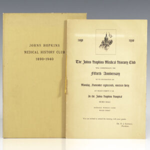 The Johns Hopkins Medical History Club Fiftieth Anniversary Commemoration Program.