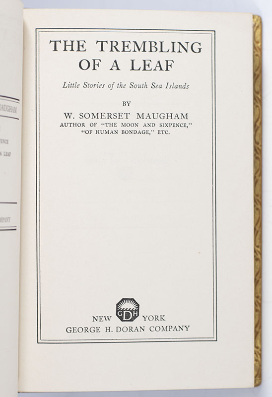 The Trembling of a Leaf: Little Stories of the South Sea Islands. - Image 3