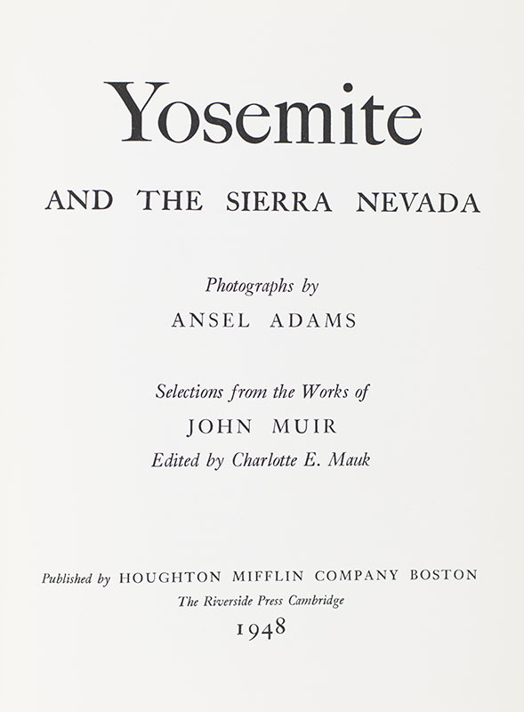 Yosemite and the Sierra Nevada.