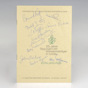 1975 Lindau Nobel Laureate Meeting Program.