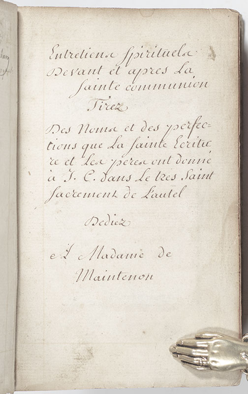 French Book of Prayer.